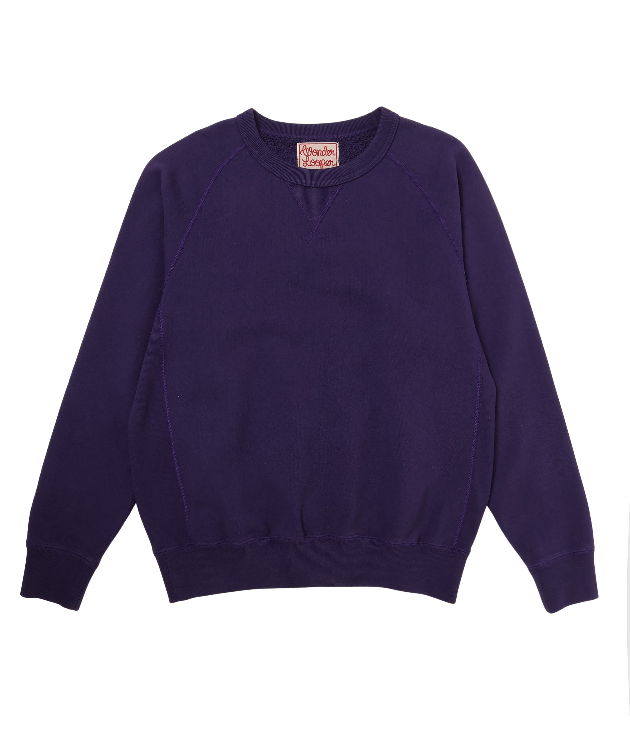 邦楽 WONDER Pullover Crewneck - Super Looper French Terry - Purple – Wonder Looper