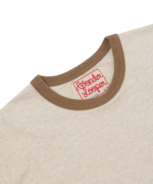 Recycled Cotton Foxfibre® Ringer T - Stone