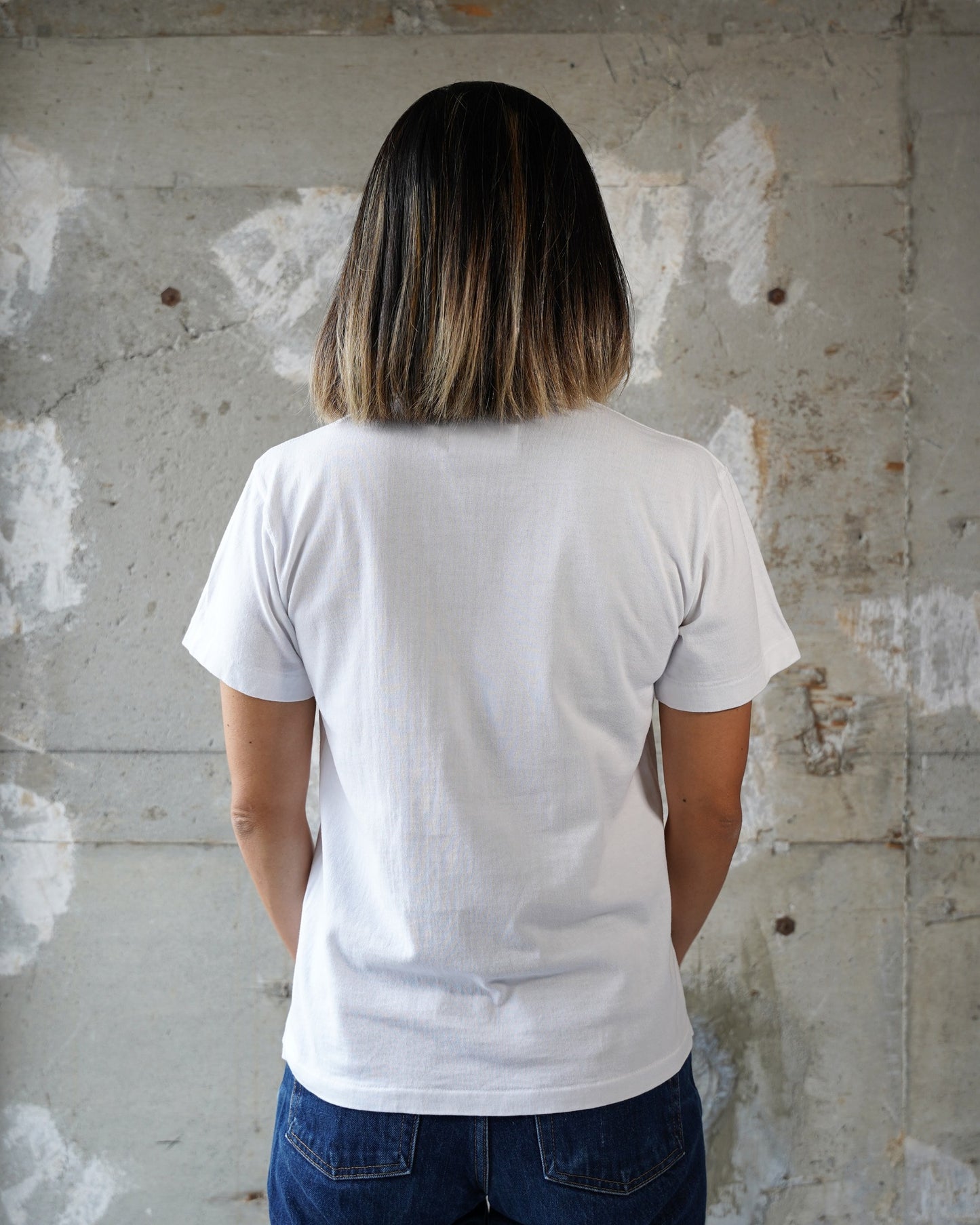 Crewneck T-shirt - Ultimate Pima Tsuriami - White | Wonder Looper