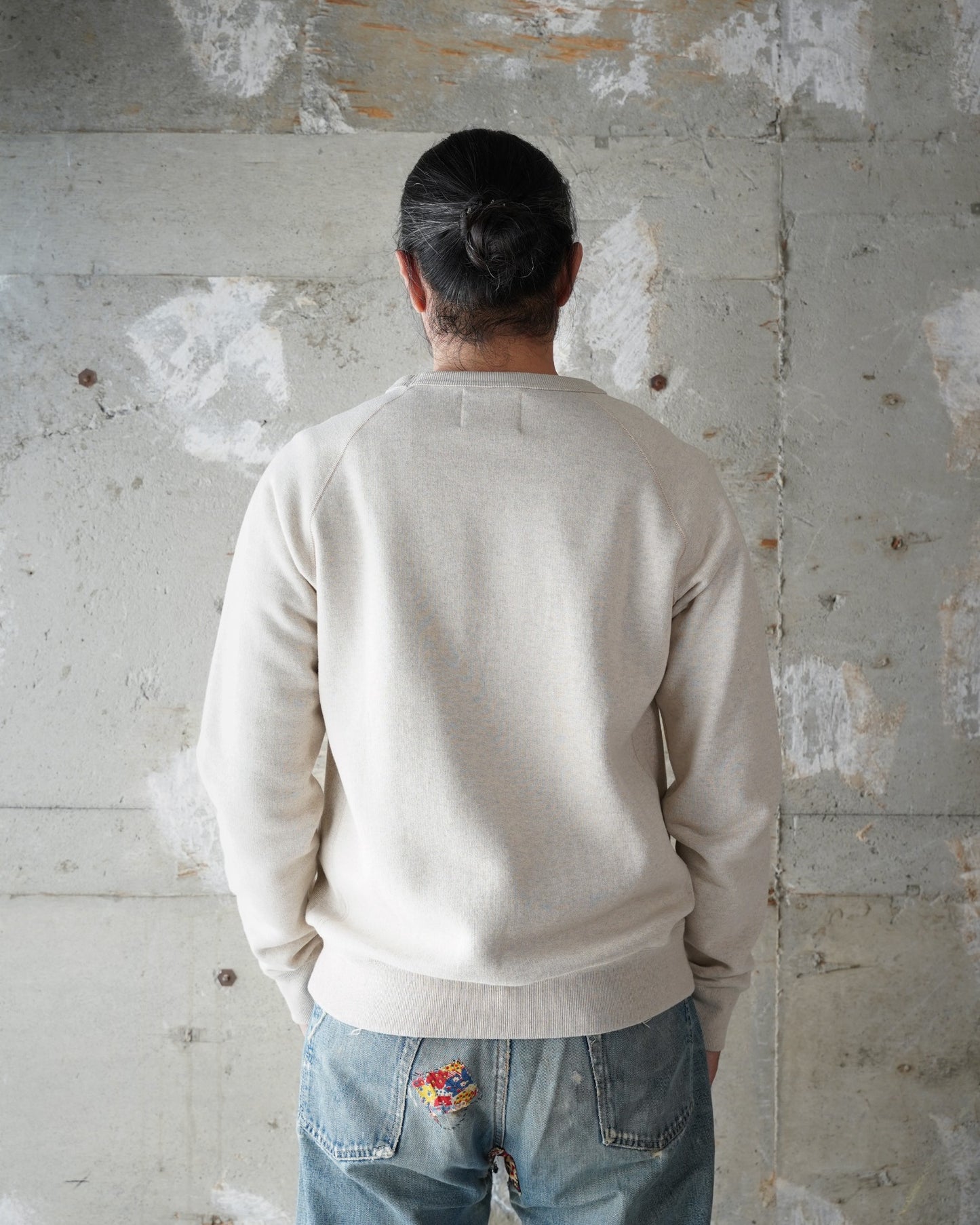 Pullover Crewneck - Fleeced Fox Fiber - Oatmeal | Wonder Looper