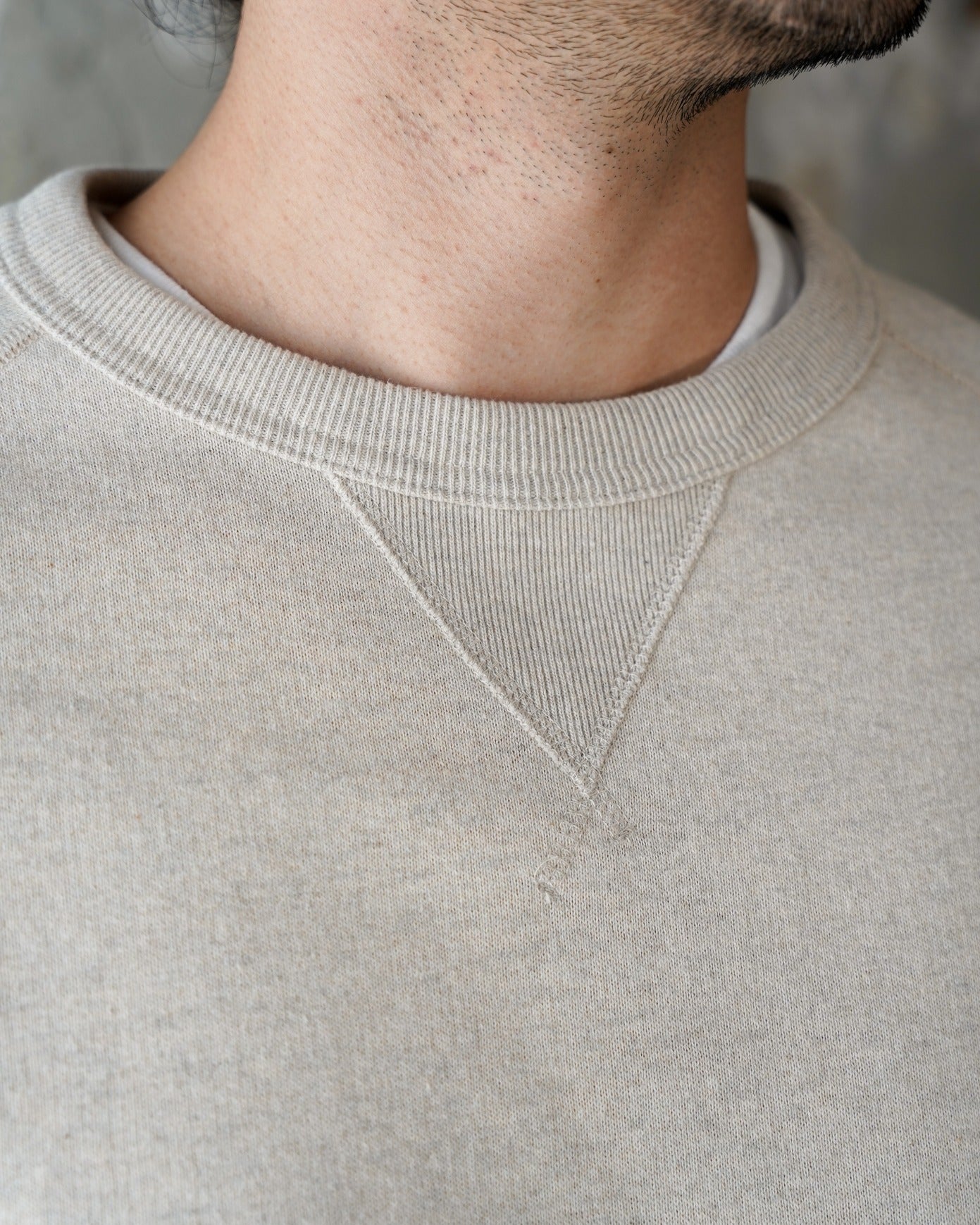 Pullover Crewneck - Fleeced Fox Fiber - Oatmeal | Wonder Looper
