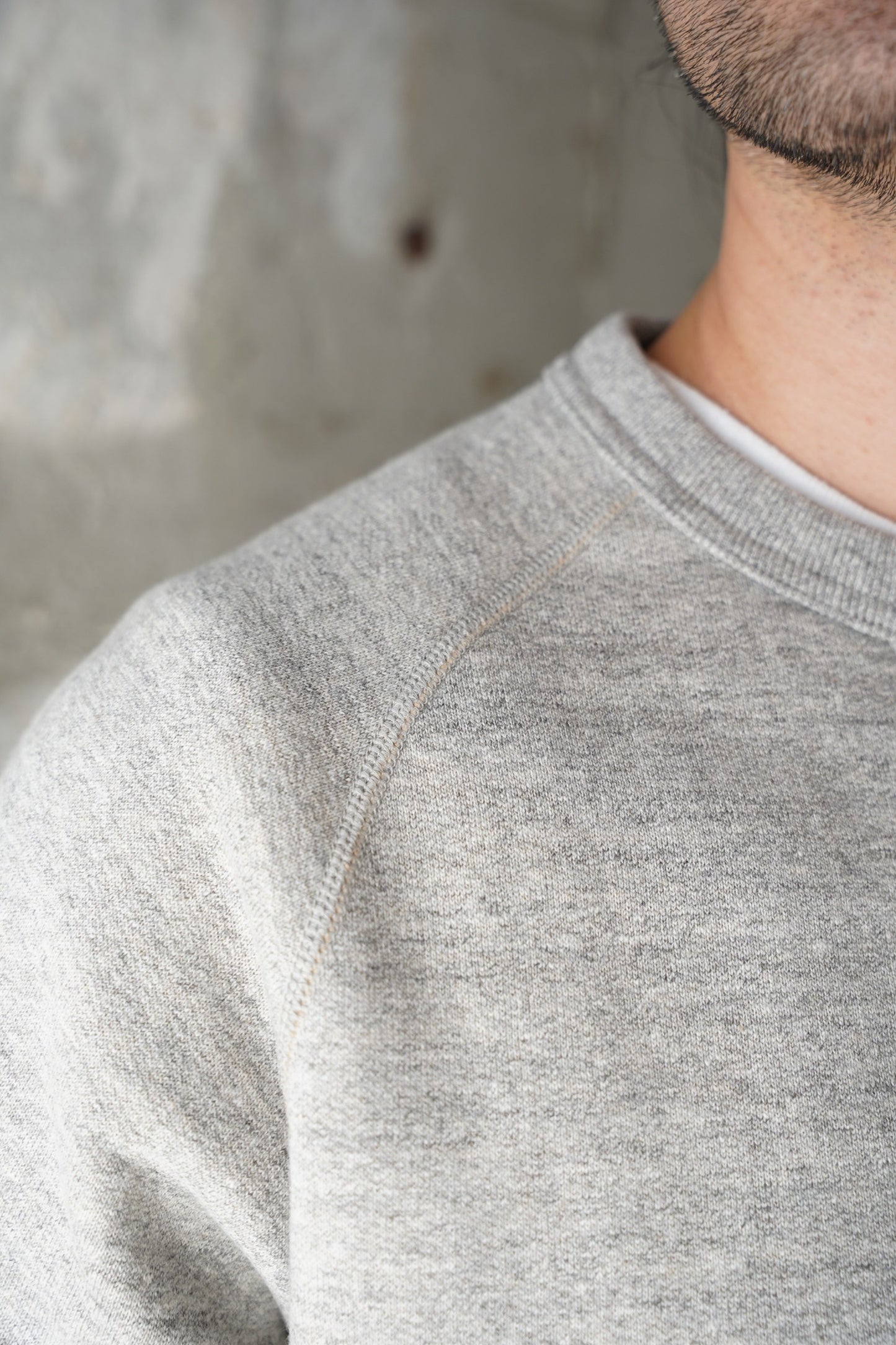 Pullover Crewneck - Fleeced Fox Fiber - Heather Grey | Wonder Looper