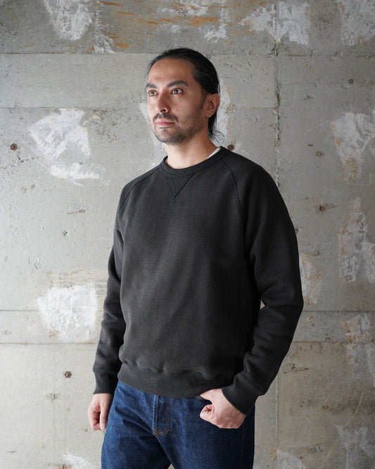 Pullover Crewneck - Double Heavyweight French Terry - Sumi Black