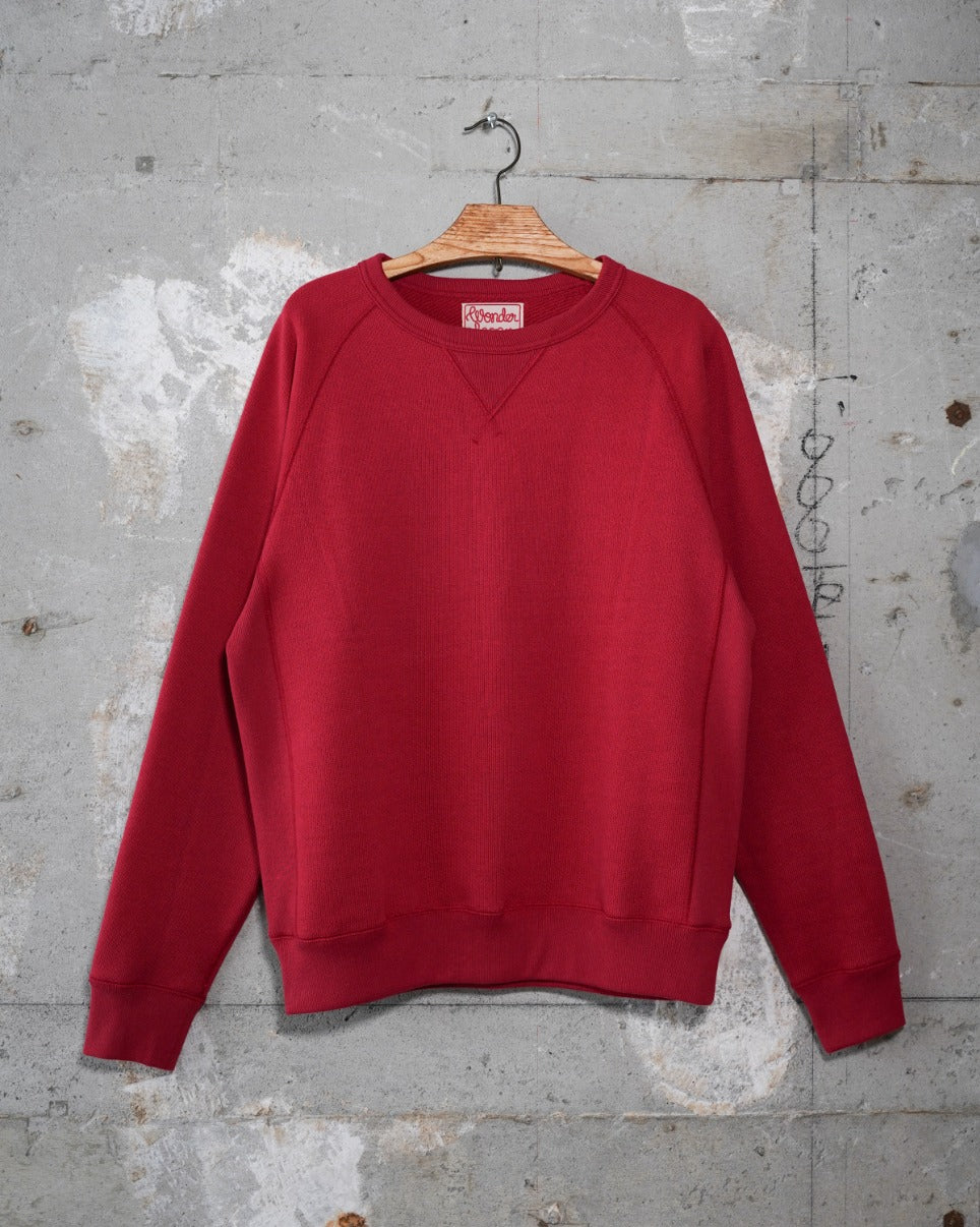 Pullover Crewneck - 701gsm Double Heavyweight French Terry - Red