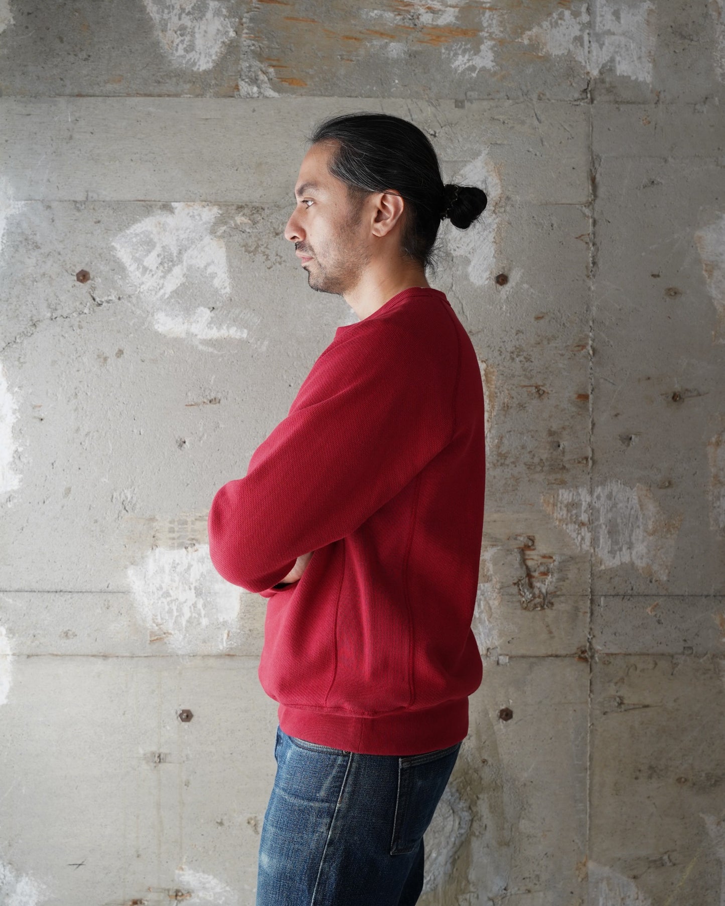 Pullover Crewneck - 701gsm Double Heavyweight French Terry - Red