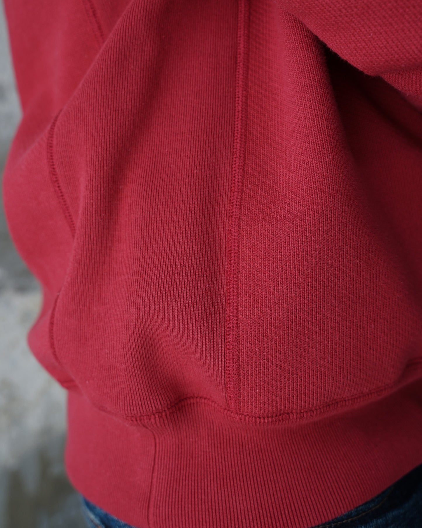 Pullover Crewneck - 701gsm Double Heavyweight French Terry - Red
