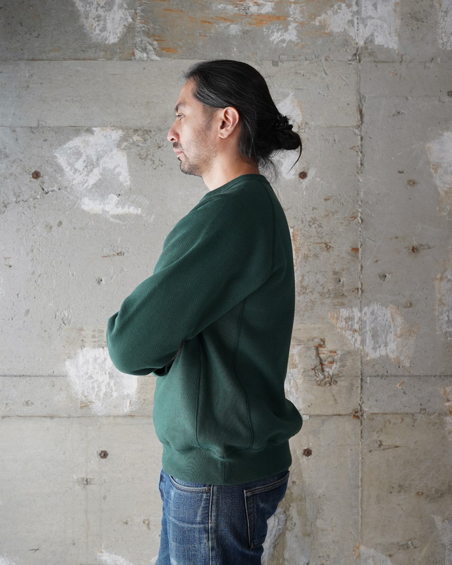 Pullover Crewneck - 701gsm Double Heavyweight French Terry - Green