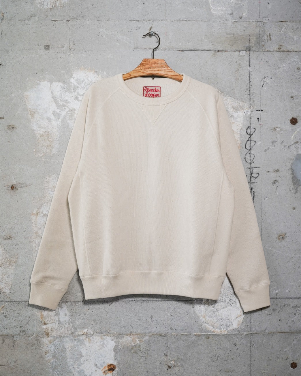 Sweatshirt in Cream made of Cotton French Terry