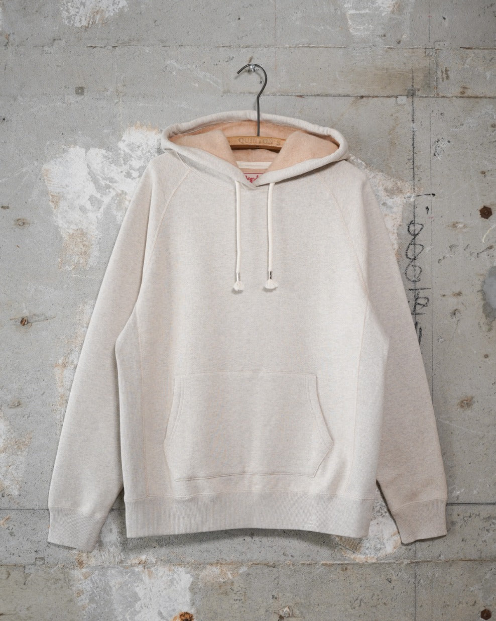 Pullover Hoodie - Fleeced Fox Fiber - Oatmeal | Wonder Looper