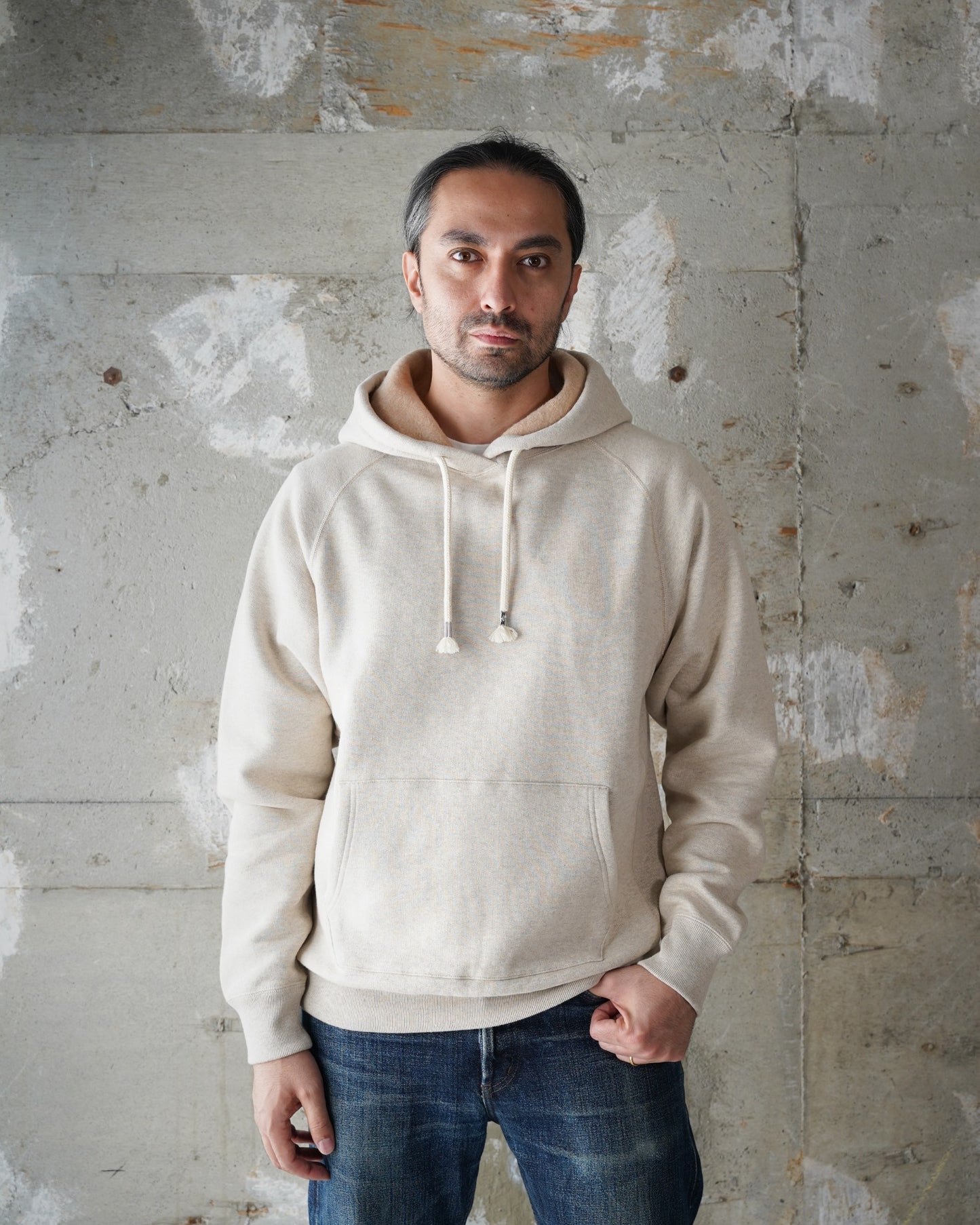 Pullover Hoodie - Fleeced Fox Fiber - Oatmeal | Wonder Looper