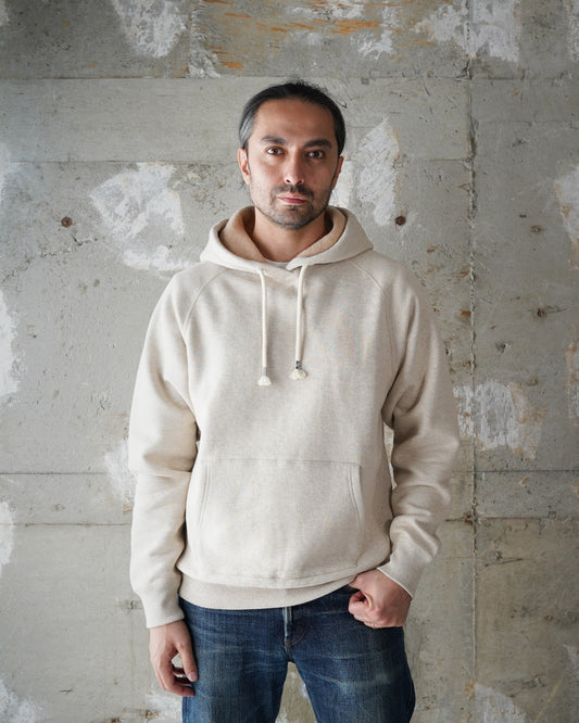 Pullover Hoodie - Fleeced Fox Fiber - Oatmeal | Wonder Looper