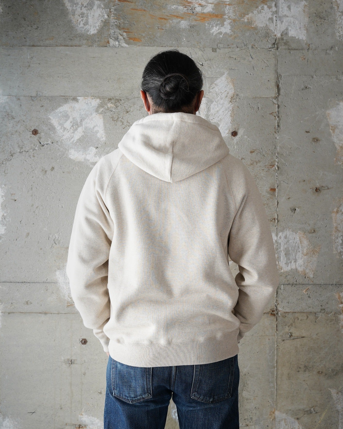 Pullover Hoodie - Fleeced Fox Fiber - Oatmeal | Wonder Looper