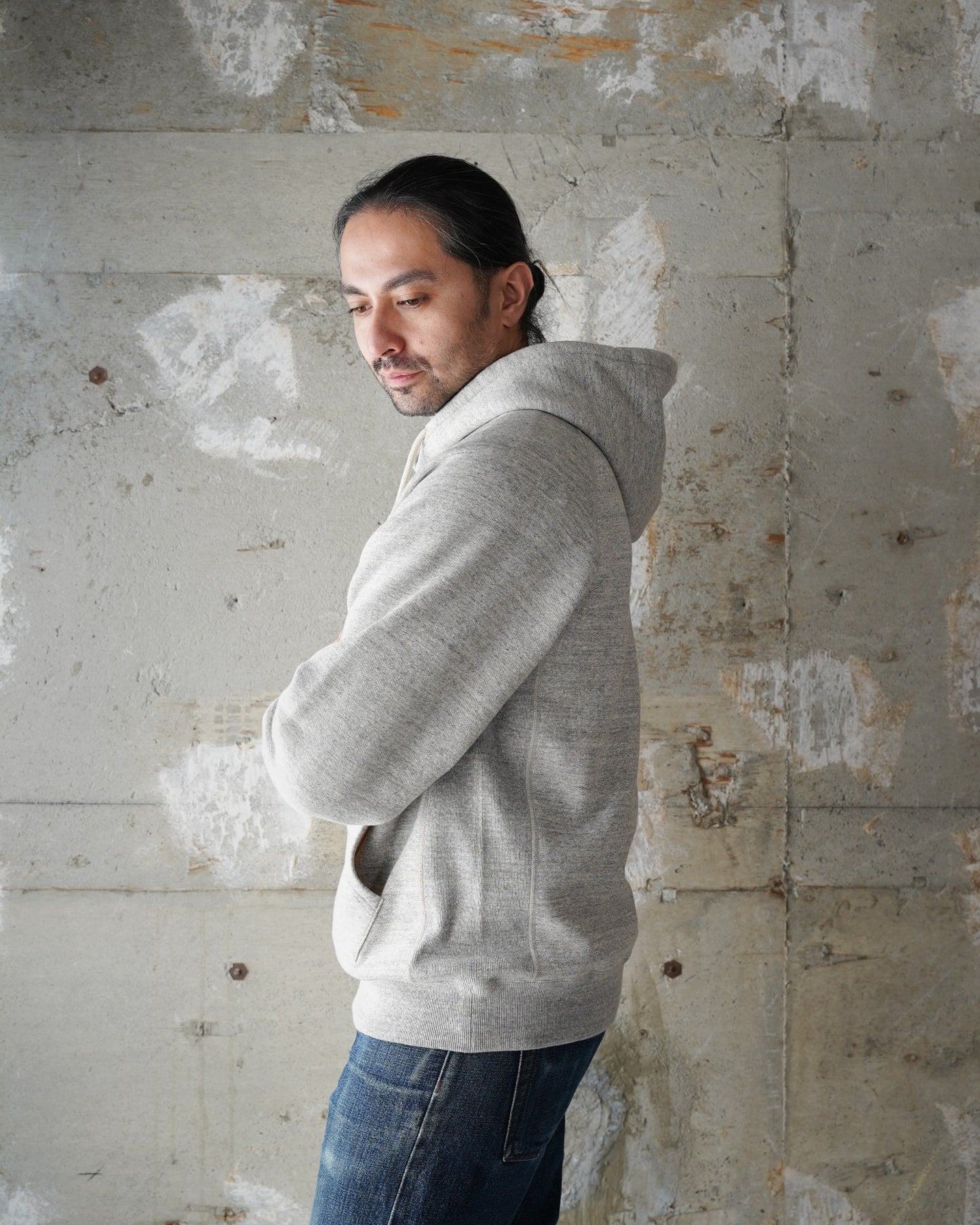 Pullover Hoodie - Fleeced Fox Fiber - Heather Grey | Wonder Looper
