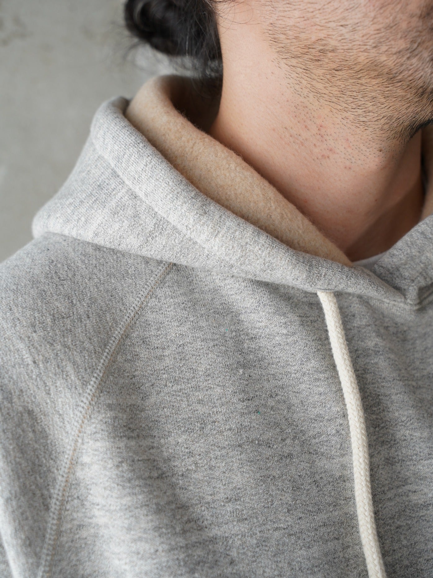 Pullover Hoodie - Fleeced Fox Fiber - Heather Grey | Wonder Looper