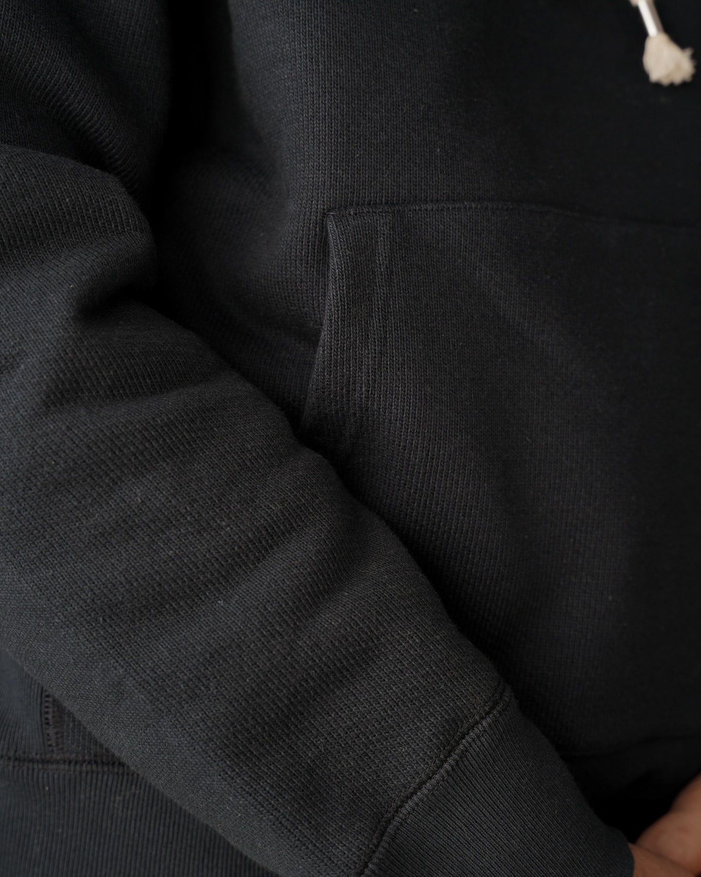 Pullover Hoodie - 701gsm Double Heavyweight French Terry - Sumi Black | Wonder Looper