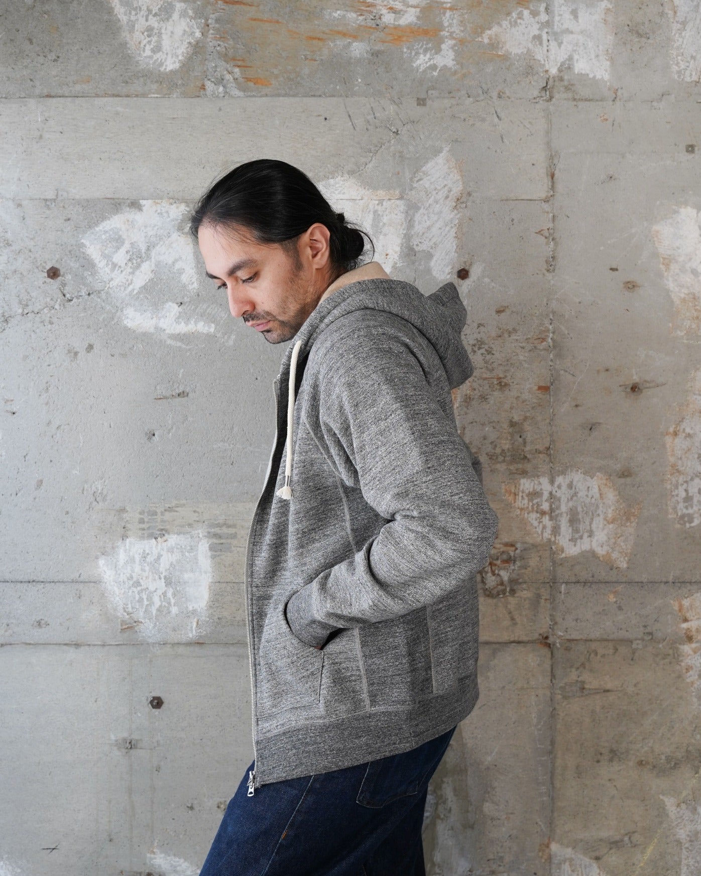 Zip Hoodie - Fleeced Foxfibre® - Charcoal