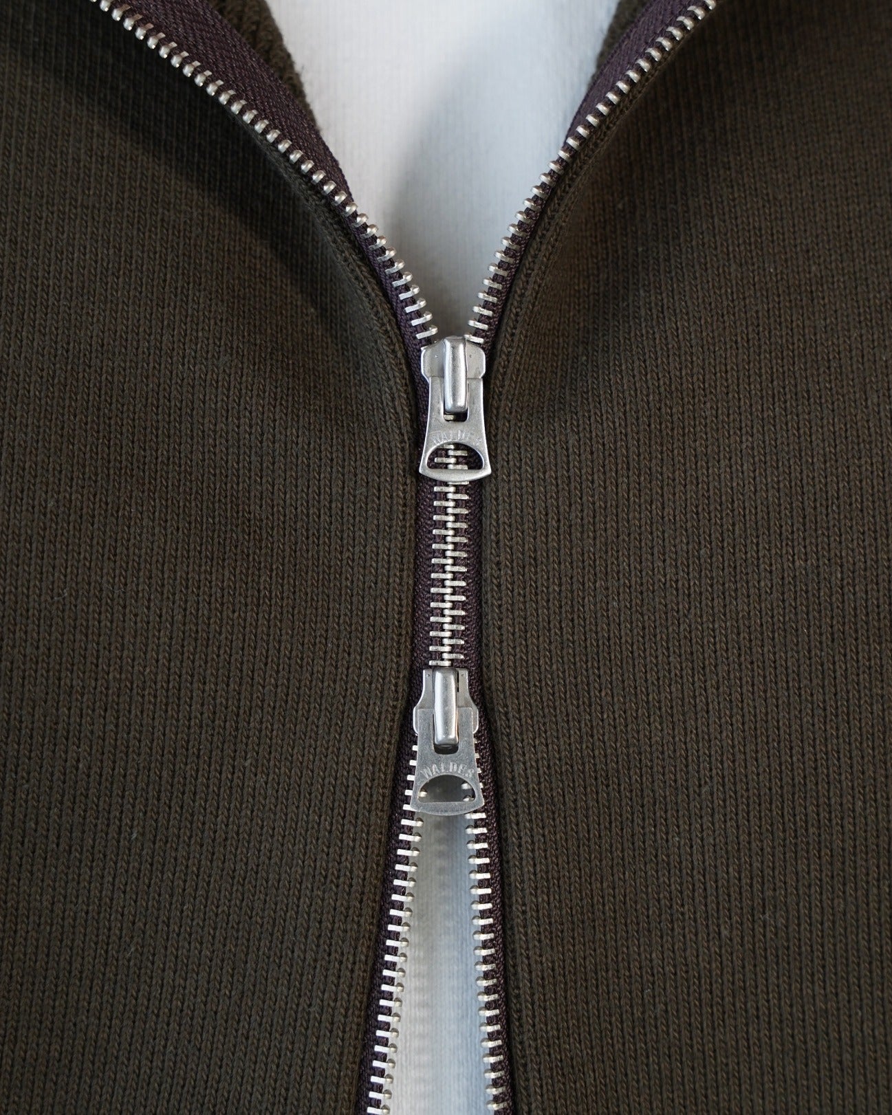 Zip Hoodie - 701gsm Double Heavyweight French Terry - Khaki
