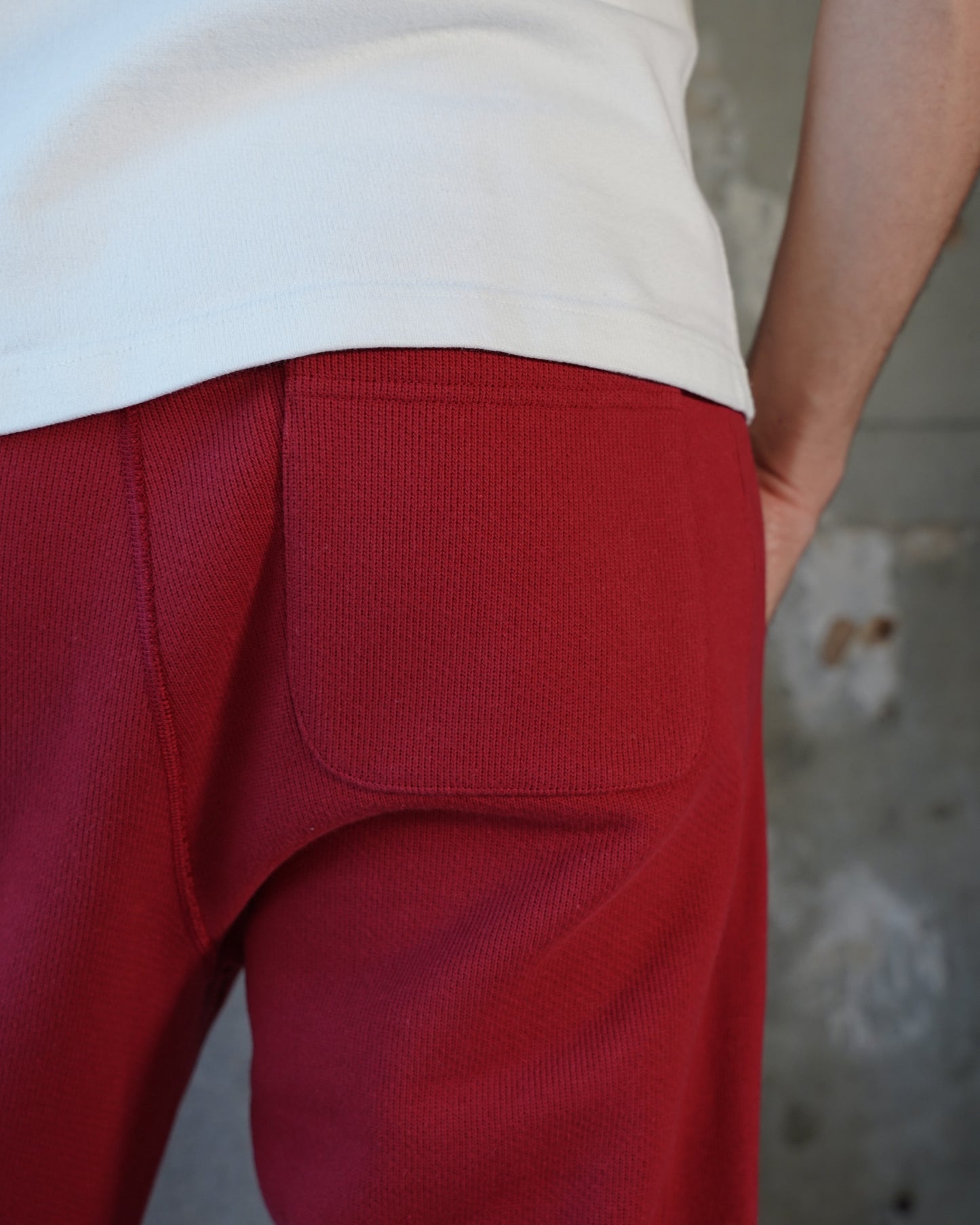 Sweatpants - 701gsm Double Heavyweight French Terry - Red