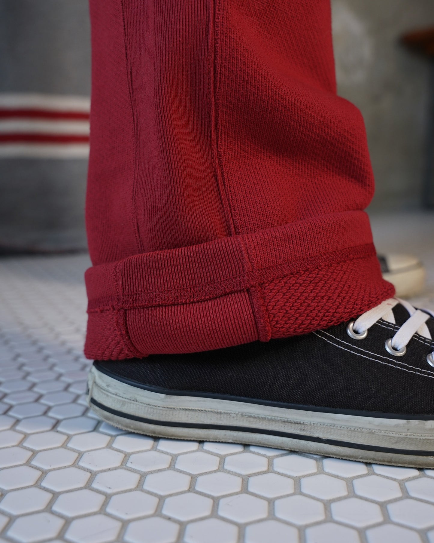 Sweatpants - 701gsm Double Heavyweight French Terry - Red