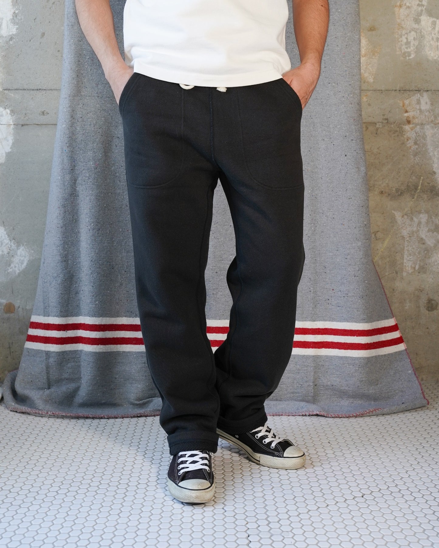 Sweatpants - Double Heavyweight French Terry - Sumi Black