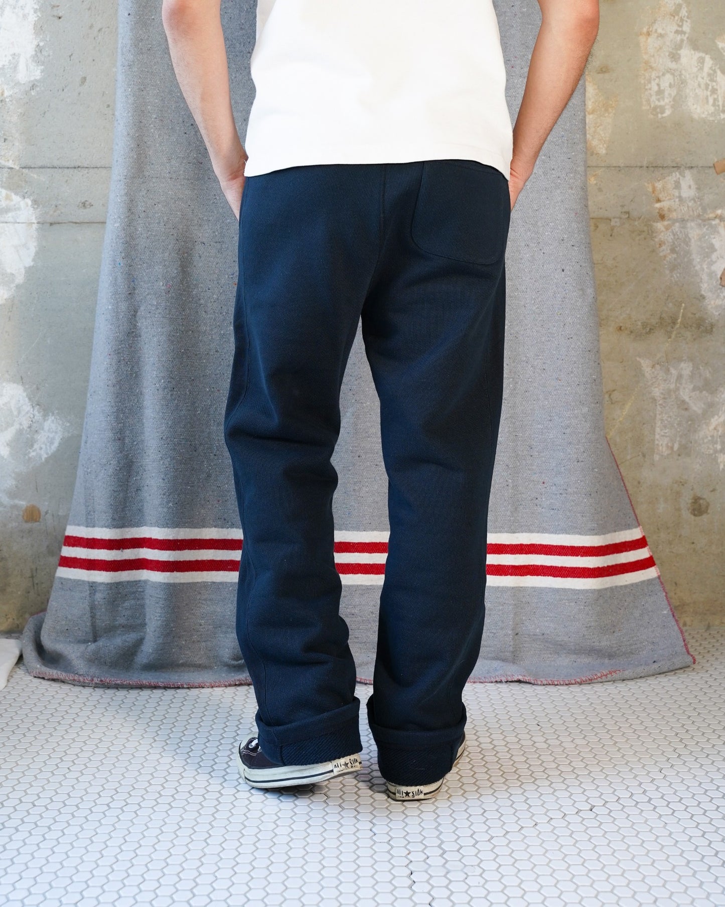 Sweatpants - 701gsm Double Heavyweight French Terry - Navy