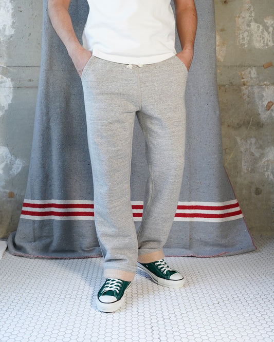 Sweatpants - Fleeced Foxfibre® - Heather Grey