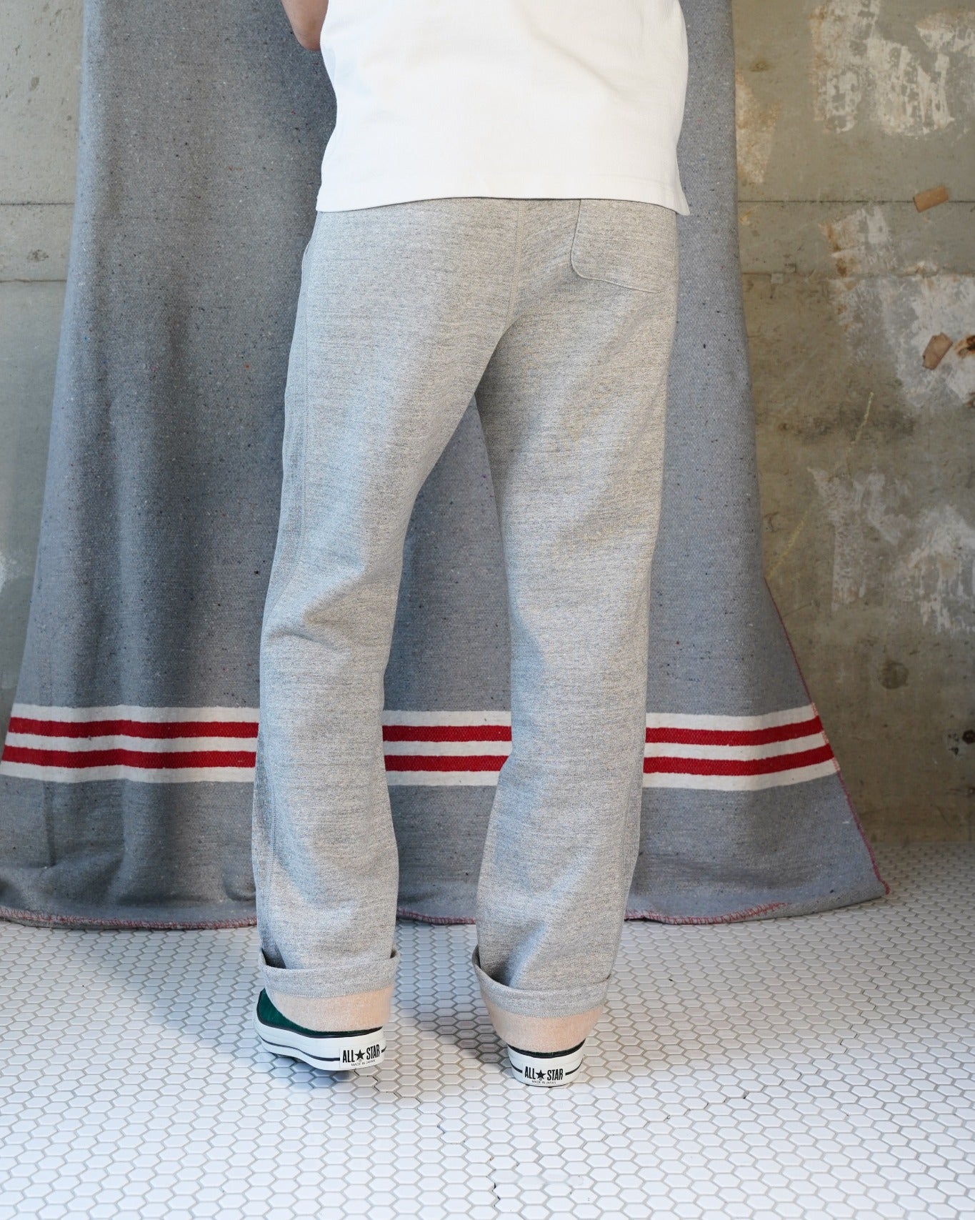 Sweatpants - Fleeced Foxfibre® - Heather Grey