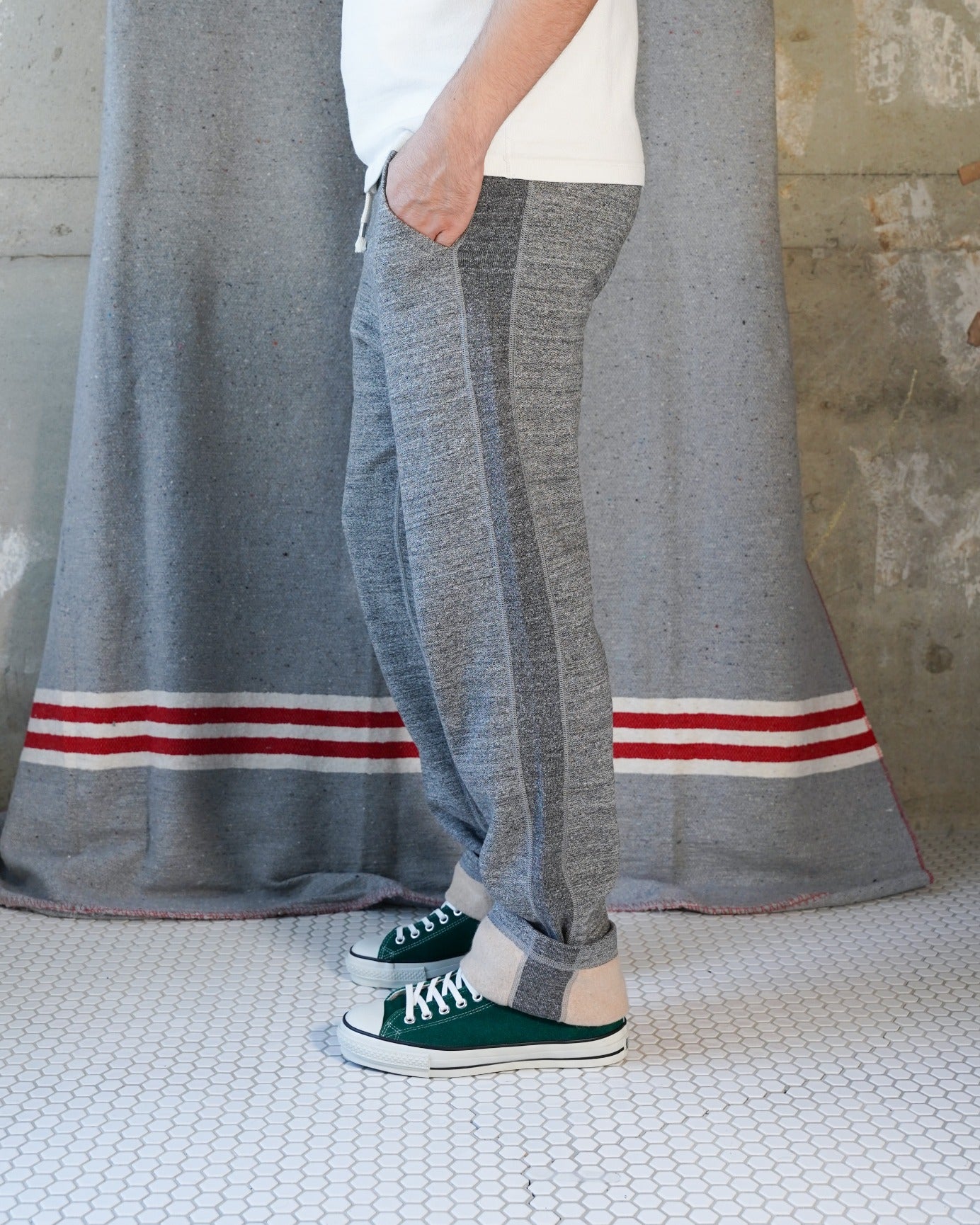 Sweatpants - Fleeced Foxfibre® - Charcoal