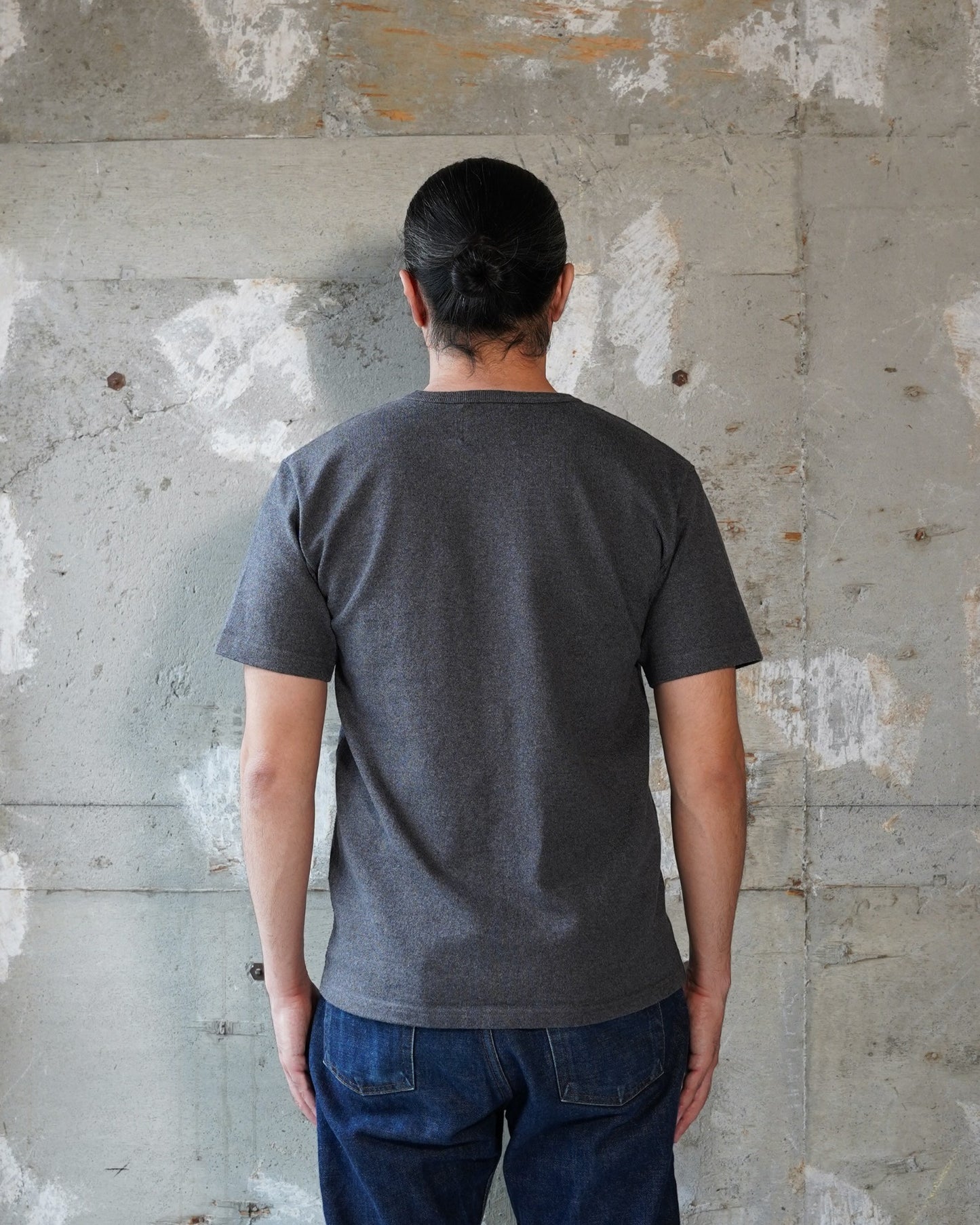 Crewneck T-shirt - Double Heavyweight - Charcoal