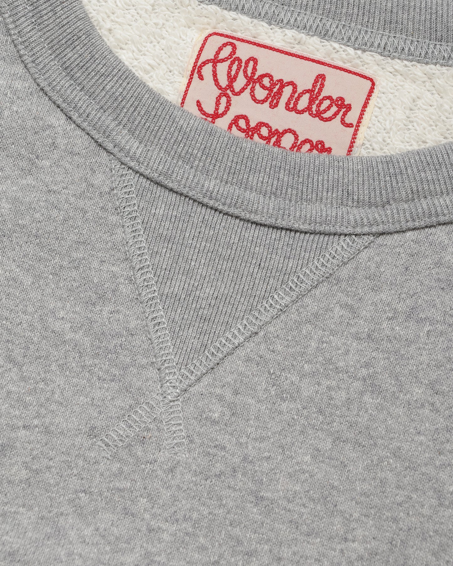 Pullover Crewneck - Super Looper French Terry - Heather Grey | Wonder Looper