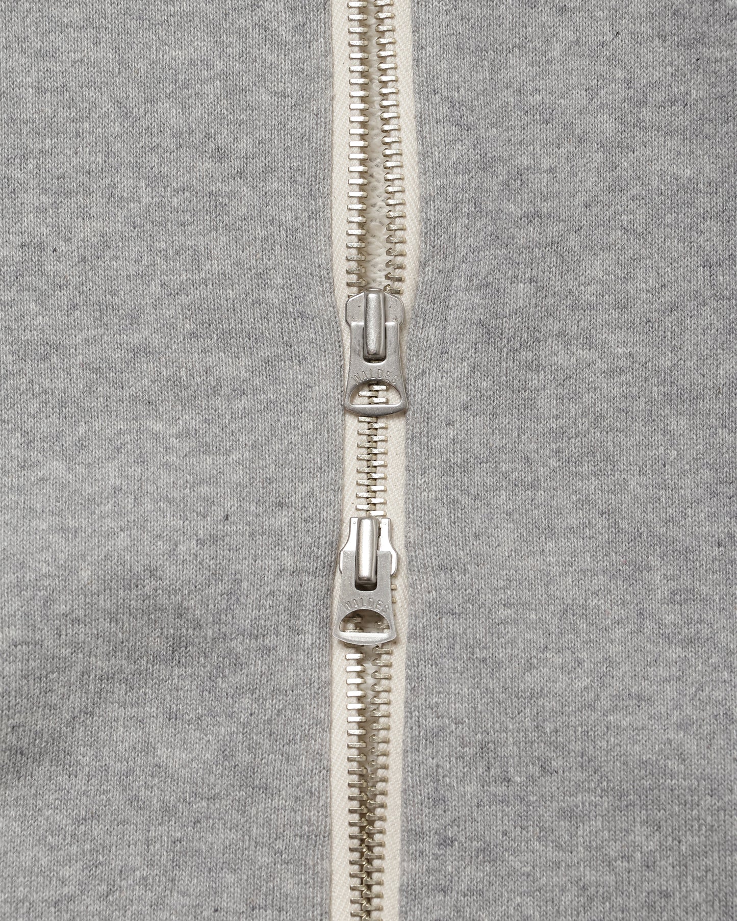 Zip Hoodie - Super Looper French Terry - Heather Grey | Wonder Looper