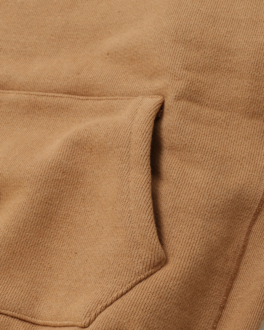 Pullover Hoodie - Foxfibre® Double Heavyweight French Terry - Coyote 80