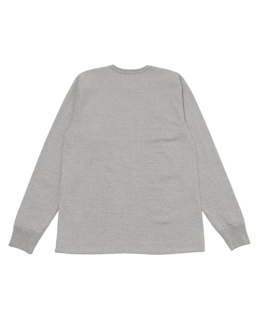 Double Heavyweight Long Sleeve T-shirt - Heather Grey