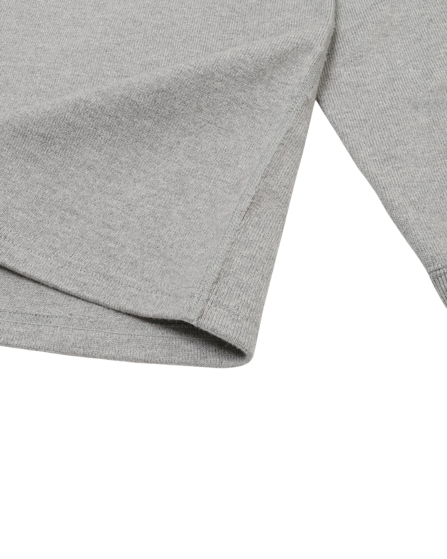 Long Sleeve T-shirt - Double Heavyweight - Heather Grey