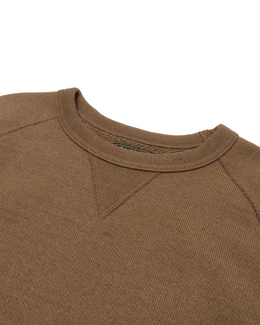 Pullover Crewneck - Iron Mordant Foxfibre® Double Heavyweight French Terry - Coyote 80