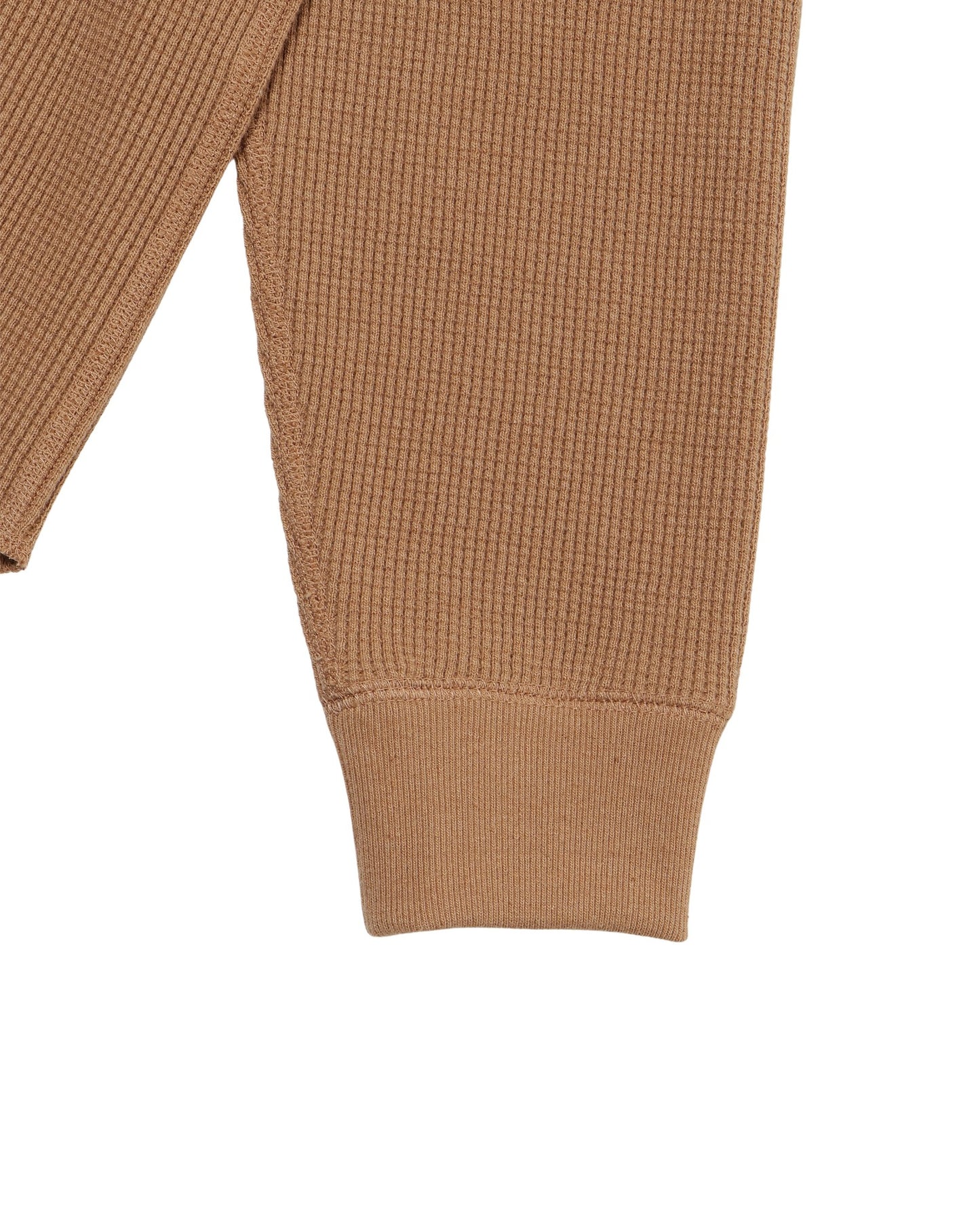 Henley - Foxfibre® Heavyweight Waffle - Coyote 70