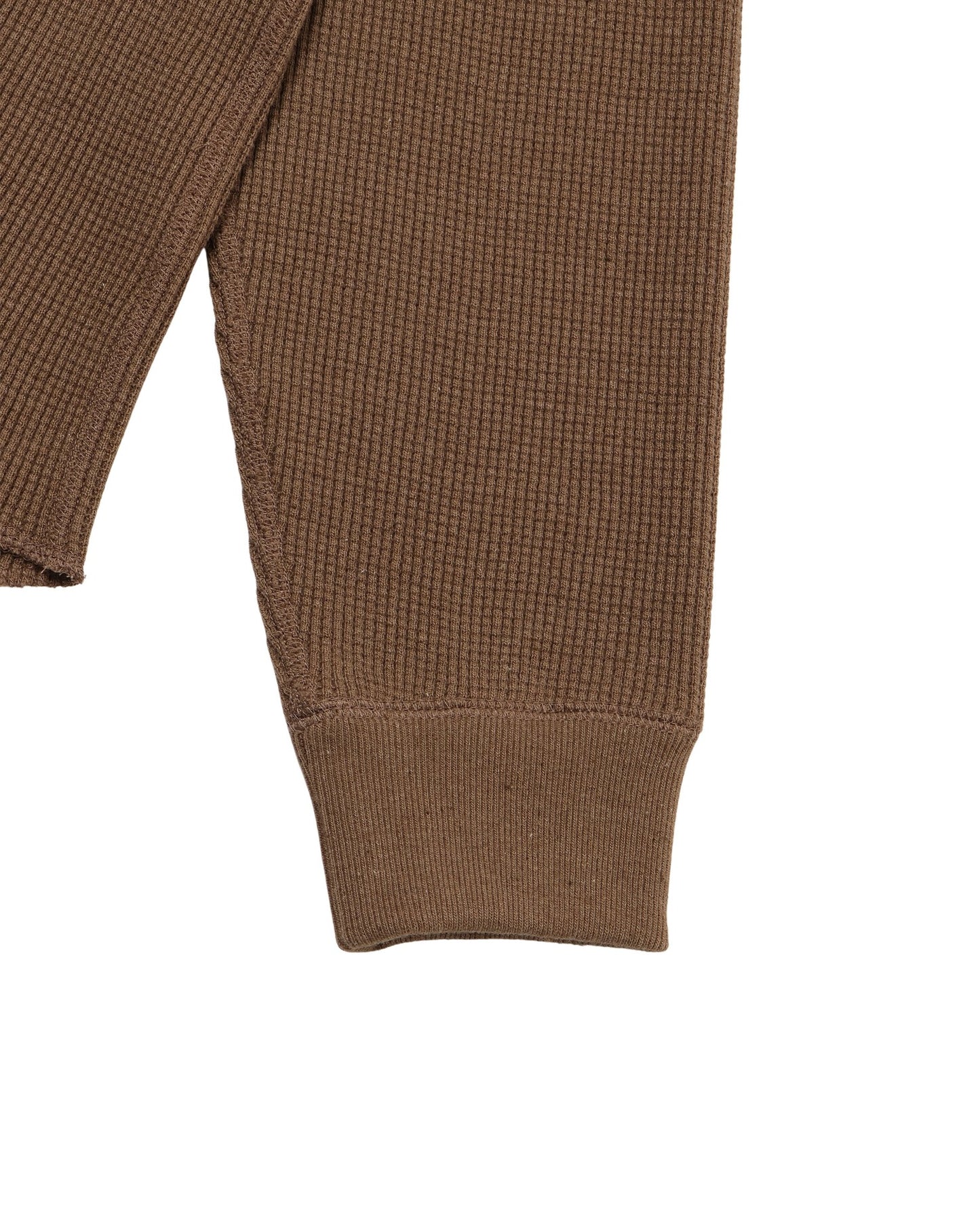 Henley - Iron Mordant Foxfibre® Heavyweight Waffle - Coyote 80