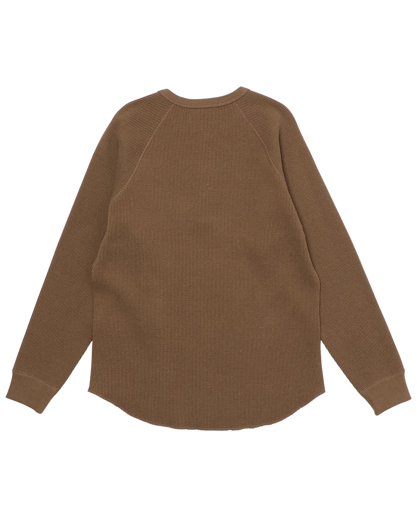 Henley - Iron Mordant Foxfibre® Heavyweight Waffle - Coyote 80