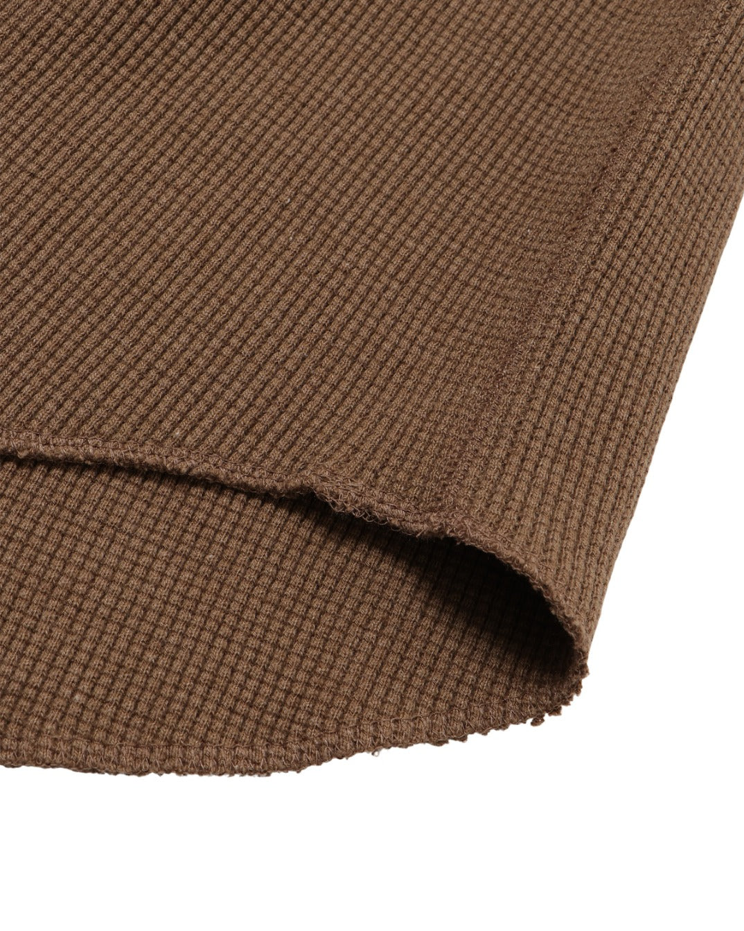 Henley - Iron Mordant Foxfibre® Heavyweight Waffle - Coyote 80
