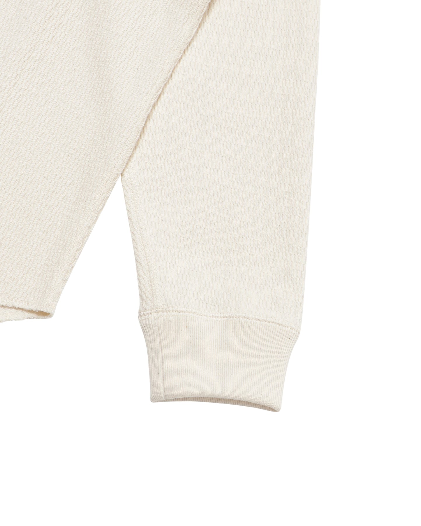 Henley - Cashmere Blend Honeycomb - Ecru