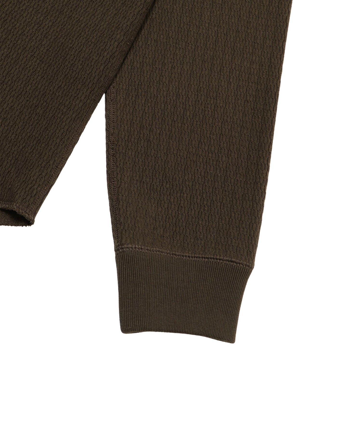 Henley - Cashmere Blend Honeycomb - Khaki