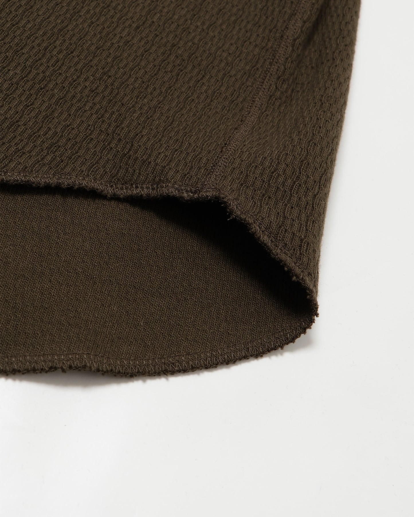 Henley - Cashmere Blend Honeycomb - Khaki