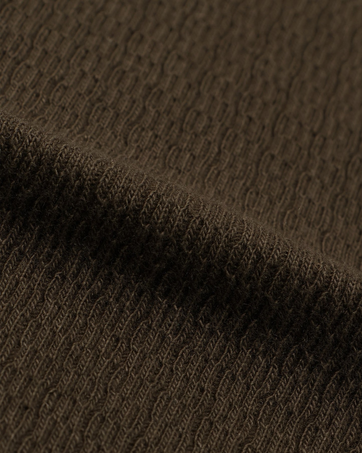 Henley - Cashmere Blend Honeycomb - Khaki