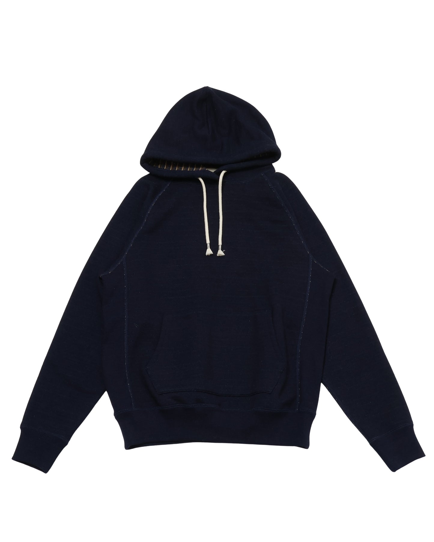 Pullover Hoodie - Real Indigo Blanket Striped French Terry
