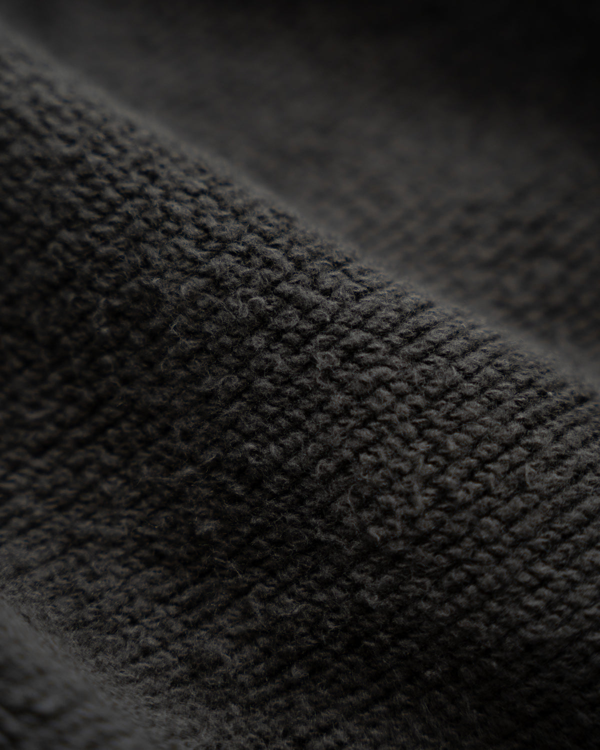Zip Hoodie - Double Heavyweight French Terry - Sumi Black