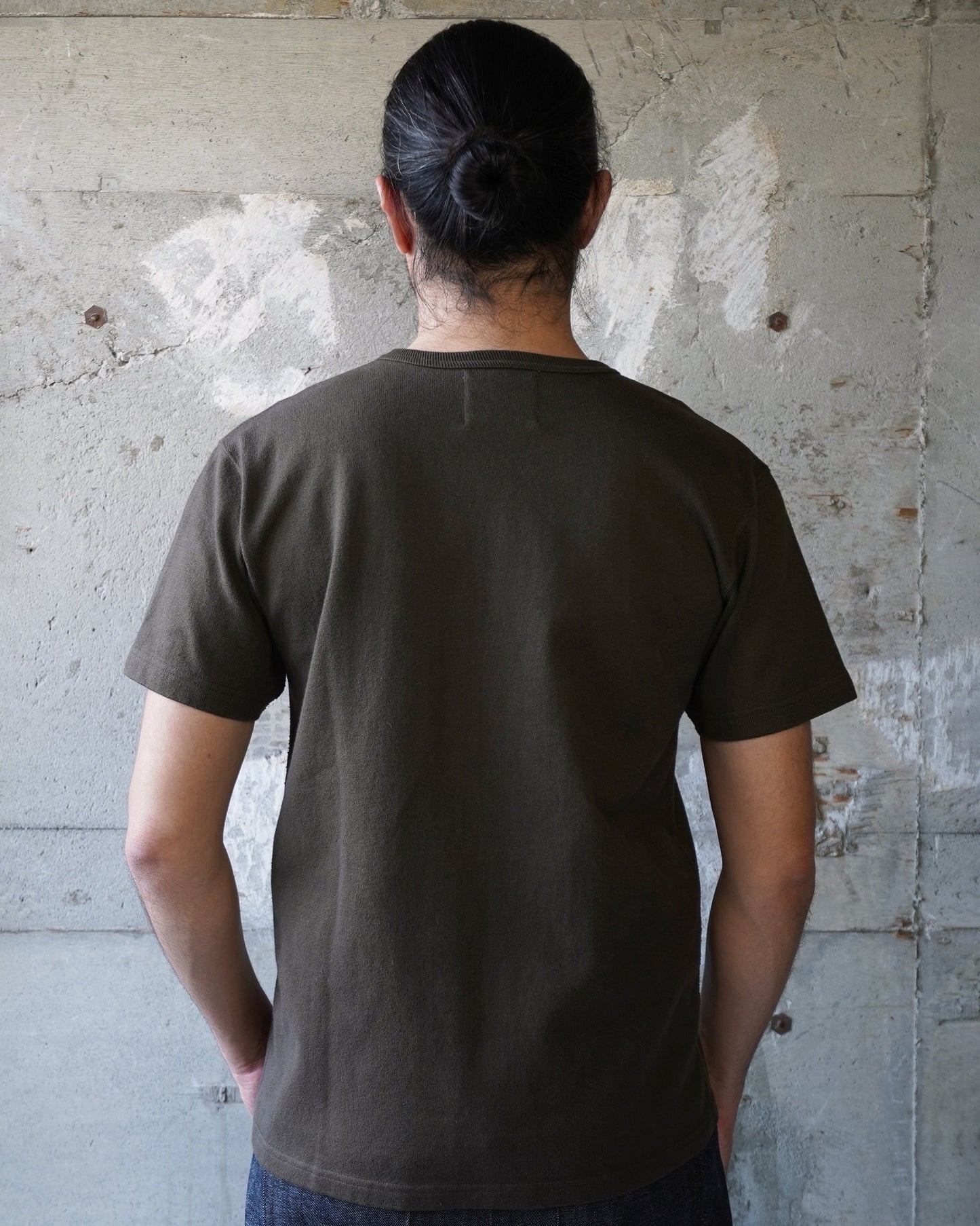 Crewneck T-shirt - Double Heavyweight - Khaki