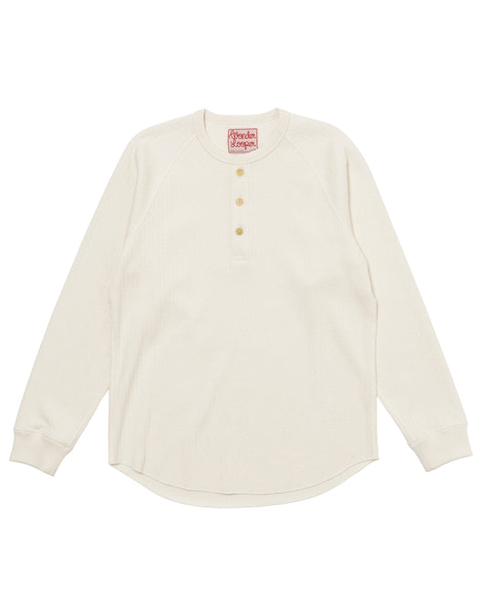 Henley - Cashmere Blend Honeycomb - Ecru