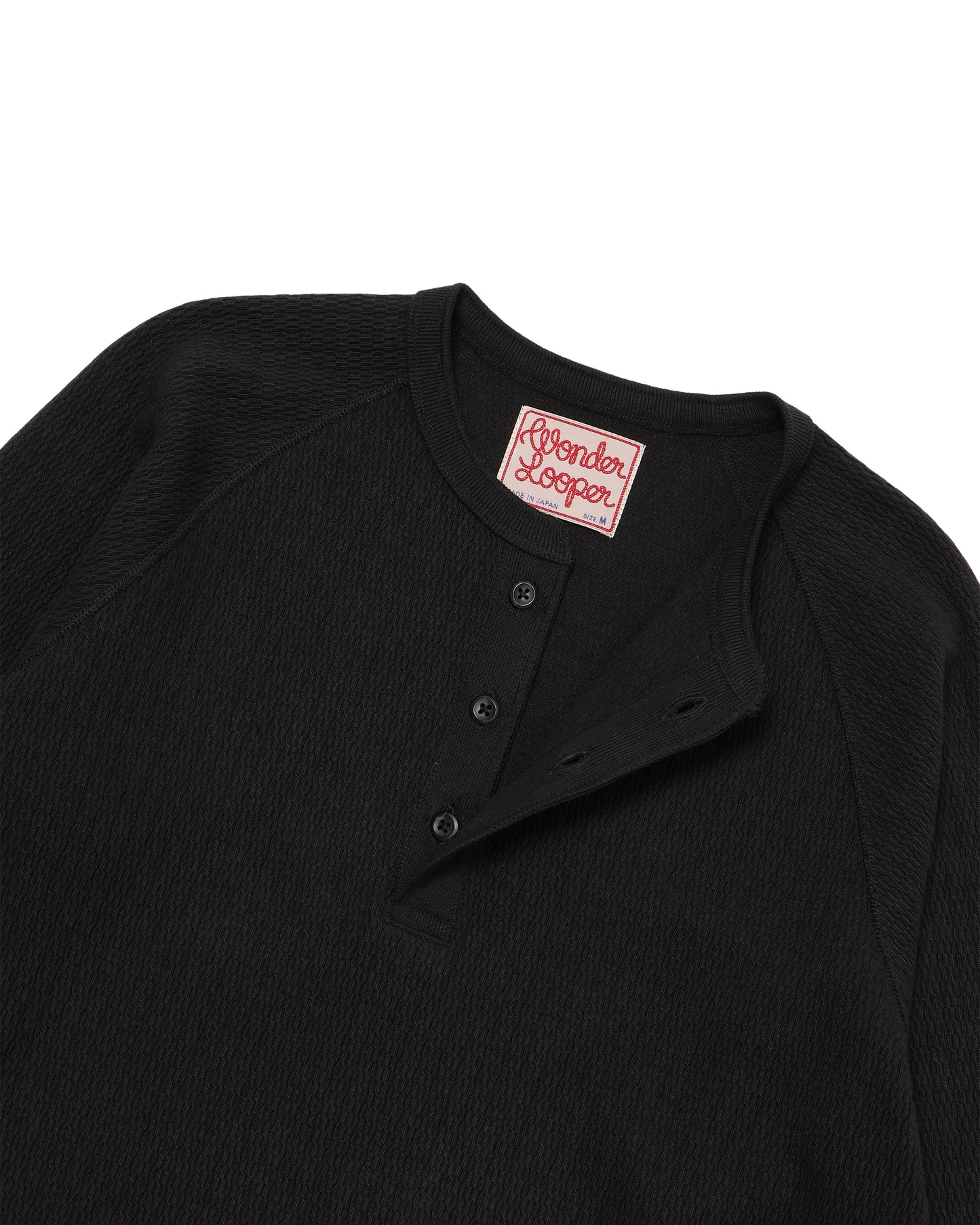 Henley - Cashmere Blend Honeycomb - Sumi