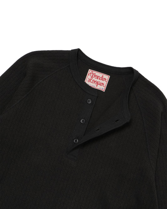 Henley - Cashmere Blend Honeycomb - Sumi