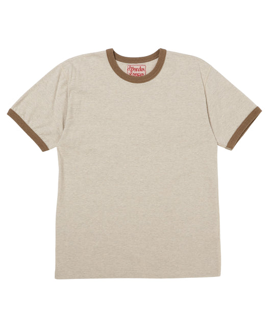 Recycled Cotton Foxfibre® Ringer T - Stone